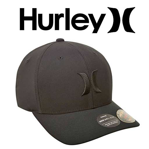 Hurley - Visera para hombre, resistente al sudor, visera curvada
